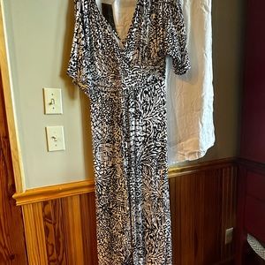 Lily Pulitzer Black and white cotton maxi dress